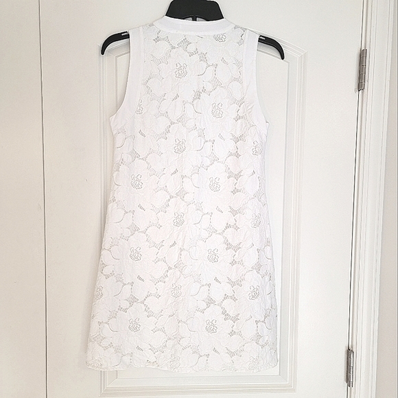 BCBG GENERATION MAXAZRIA WHITE EYELET SUN DRESS SIZE XS - Picture 7 of 10